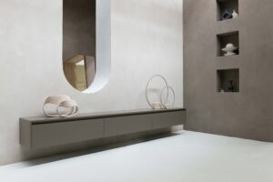 Maeve | Zwevend TV meubel | 3 Kleppen | MDF | 180 – 300 cm