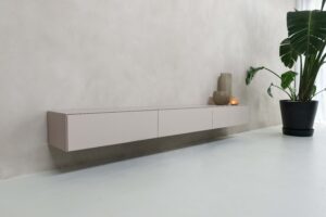 Zyan | Zwevend tv-meubel | Verstek | Scandinavisch Design | 3 Kleppen | 180 – 300 cm