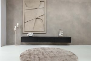 Jessie | Zwevend tv-meubel | Strak | Eiken | Scandinavisch Design | 3 Kleppen | 180 – 300 cm