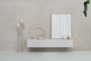 Jessie | Zwevend tv-meubel | Strak | MDF | Scandinavisch Design | 2 Kleppen | 120 – 160 cm