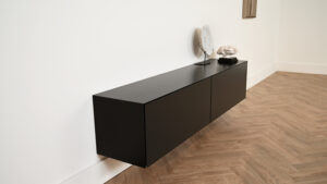 Zyan | Zwevend tv-meubel | Verstek | Scandinavisch Design | 2 Kleppen | 120 – 170 cm