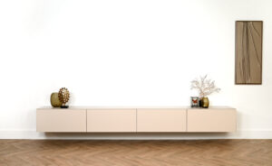 Zyan | Zwevend tv-meubel | Verstek | Scandinavisch Design | 4 Kleppen | 220- 400 cm