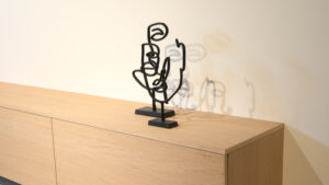 Jackson | tv meubel met openhaard met stenen | Eiken | 3 Kleppen | 200 – 300 cm Blanco Eiken