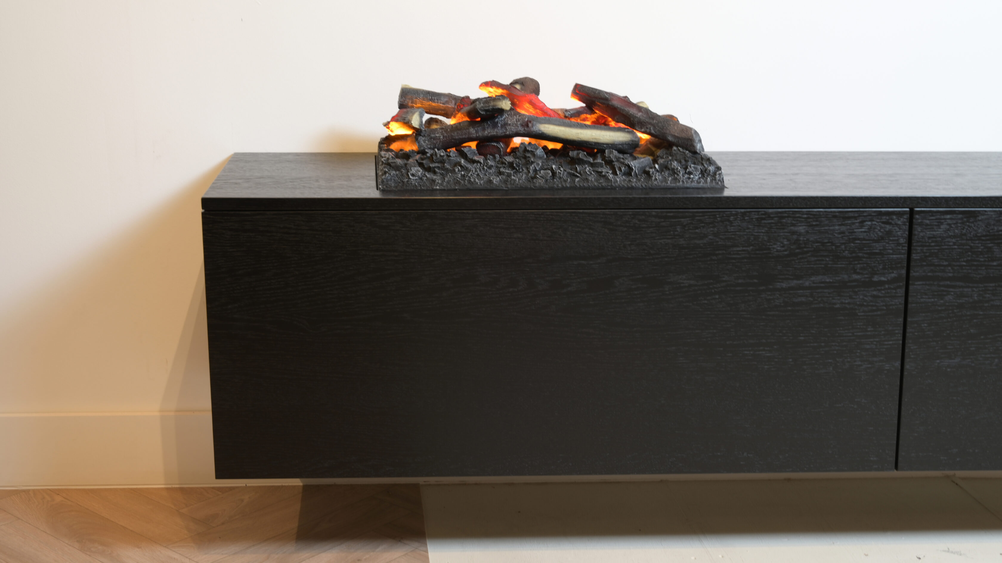 tv kast eiken met haard