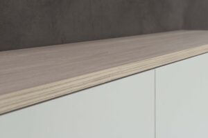 Gregor | Zwevend tv-meubel | Eiken Melamine | Scandinavisch Design | 2 Kleppen | 120 – 180 cm