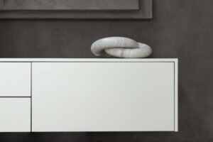 Jessie | Zwevend tv-meubel | Strak | MDF | Scandinavisch Design | 2 Lades 1 klep | 120 – 200 cm