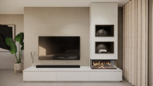 Maeve British Fires New Forest 870 | Tv-meubel | 3 Kleppen | Chimney | Excellent | 220 – 320 cm
