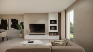 Maeve British Fires New Forest 870 | Tv-meubel | 3 Kleppen | Chimney | Excellent | 220 – 320 cm